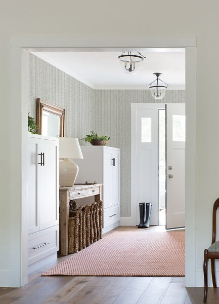 Simon Grey Woven Texture Wallpaper