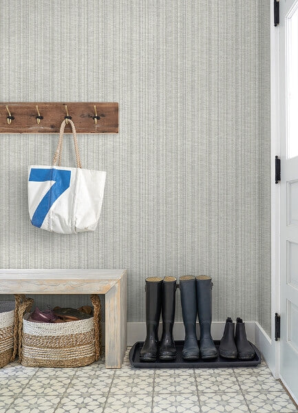 Simon Grey Woven Texture Wallpaper