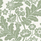 Augusta Seafoam Flock Damask Wallpaper