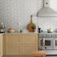 Lizette Grey Charming Floral Wallpaper