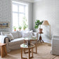 Lizette Light Blue Charming Floral Wallpaper
