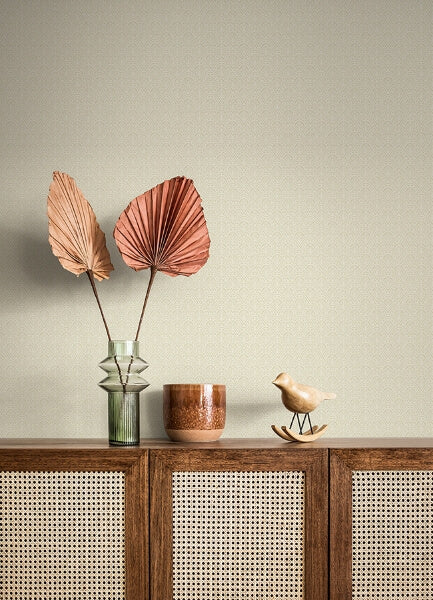 Athena Cream Scalloped Botanical Wallpaper