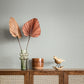 Athena Light Blue Scalloped Botanical Wallpaper