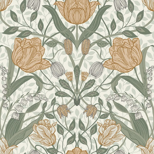 Fillippa Green Tulip Wallpaper
