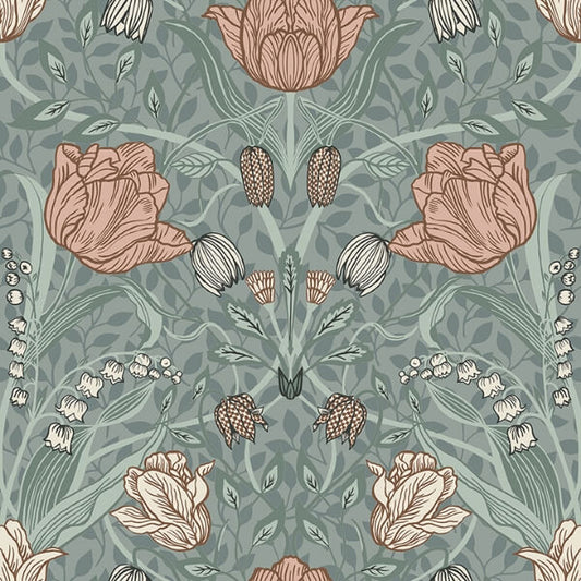 Fillippa Sage Tulip Wallpaper