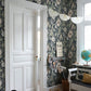 Anemone Navy Floral Wallpaper