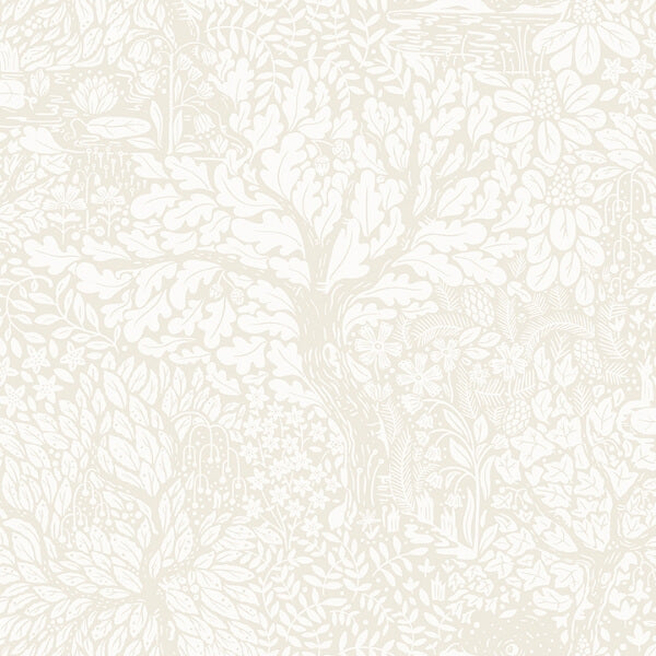 Olle Cream Forest Sanctuary Wallpaper