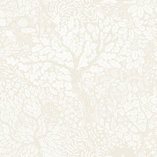 Olle Cream Forest Sanctuary Wallpaper
