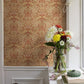 Ojvind Rust Floral Ogee Wallpaper