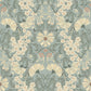 Ojvind Light Blue Floral Ogee Wallpaper
