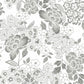 Irina Grey Floral Blooms Wallpaper