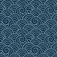 Alorah Navy Wave Wallpaper