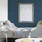 Alorah Navy Wave Wallpaper