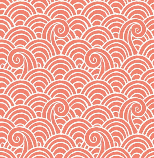 Alorah Coral Wave Wallpaper