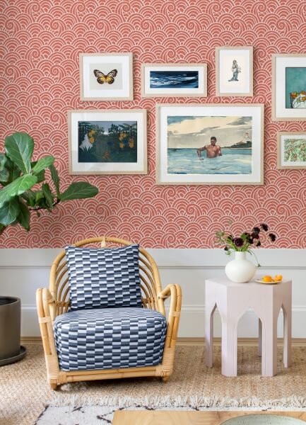Alorah Coral Wave Wallpaper
