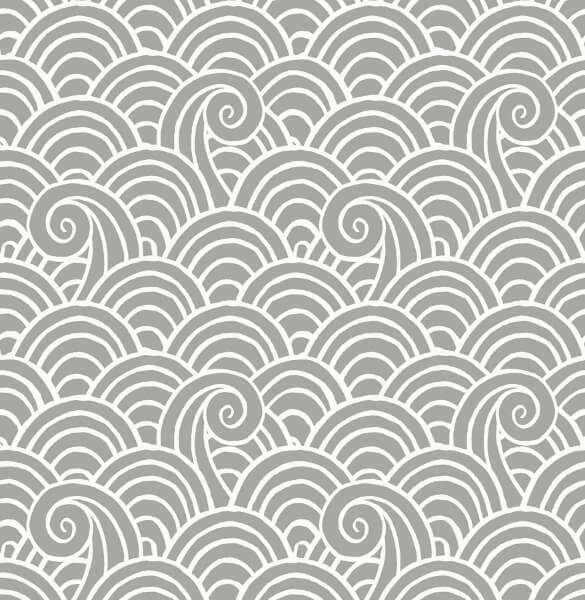 Alorah Grey Wave Wallpaper