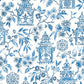 Helaine Blue Pagoda Wallpaper
