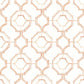 Gallina Orange Trellis Wallpaper
