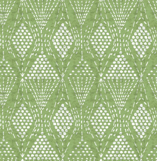 Grady Green Dotted Geometric Wallpaper