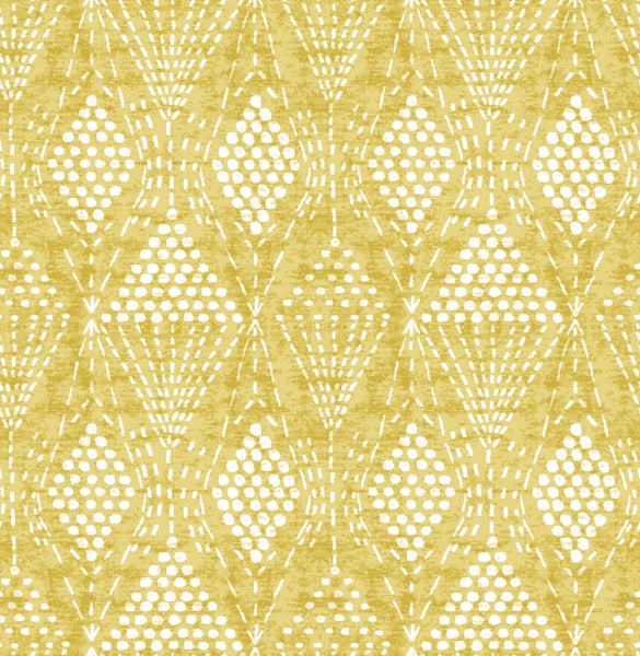 Grady Yellow Dotted Geometric Wallpaper