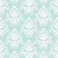 Keaton Aqua Medallion Wallpaper