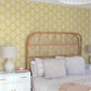 Keaton Yellow Medallion Wallpaper