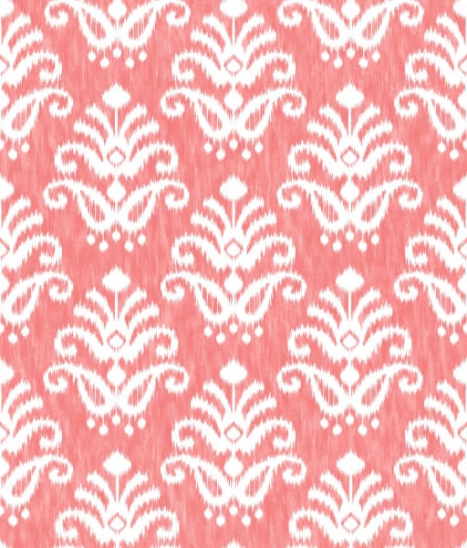 Keaton Coral Medallion Wallpaper
