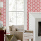Keaton Coral Medallion Wallpaper