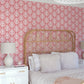 Keaton Coral Medallion Wallpaper