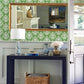 Keaton Green Medallion Wallpaper
