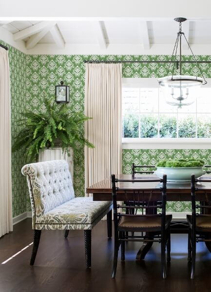 Keaton Green Medallion Wallpaper