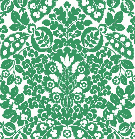 Marni Green Fruit Damask Wallpaper