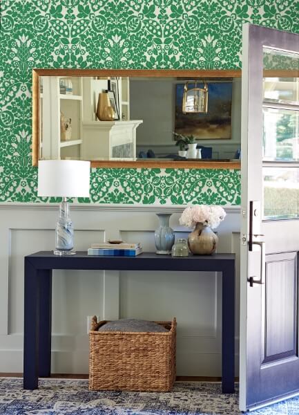 Marni Green Fruit Damask Wallpaper