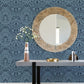 Marni Navy Fruit Damask Wallpaper