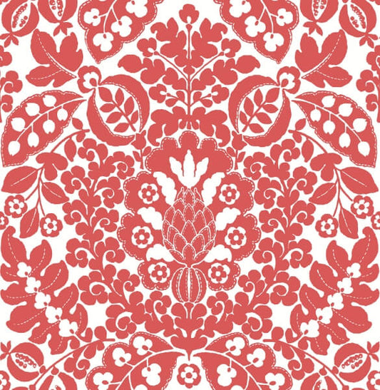 Marni Red Fruit Damask Wallpaper