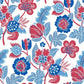 Jana Red Jacobean Wallpaper