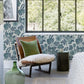 Jana Teal Jacobean Wallpaper