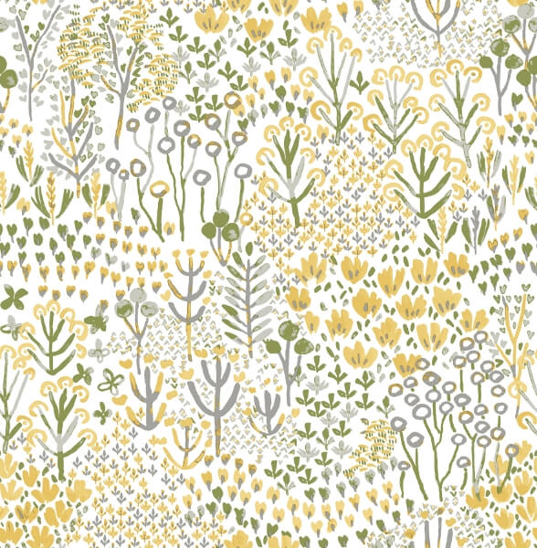Chilton Yellow Wildflowers Wallpaper