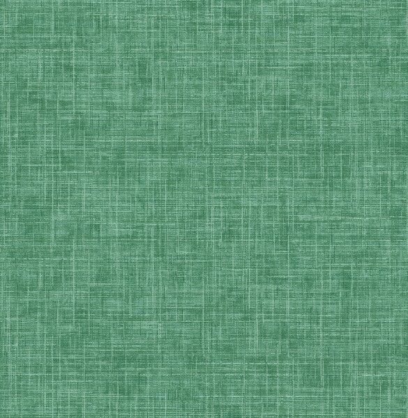 Emerson Green Faux Linen Wallpaper