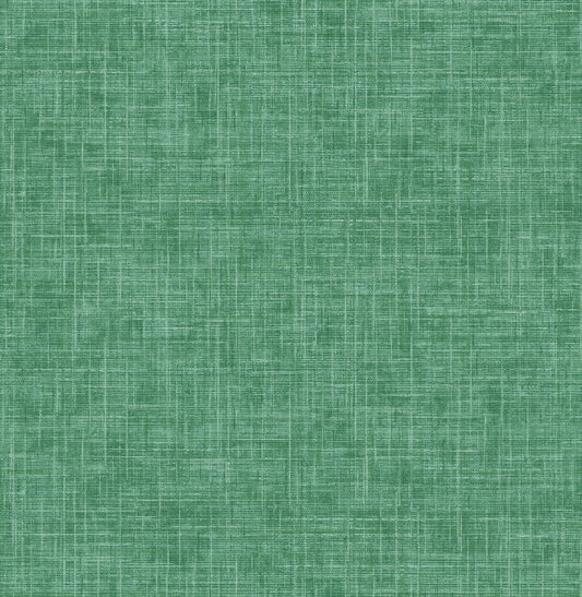 Emerson Green Faux Linen Wallpaper