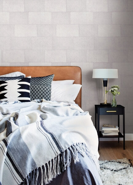Lyell White Stone Wallpaper