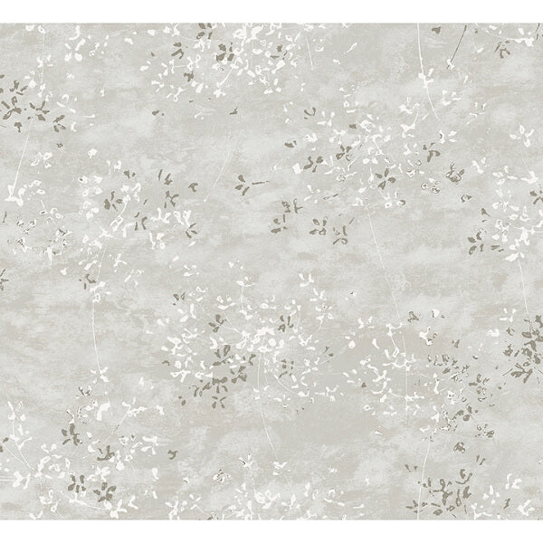 Arian Silver Inkburst Wallpaper