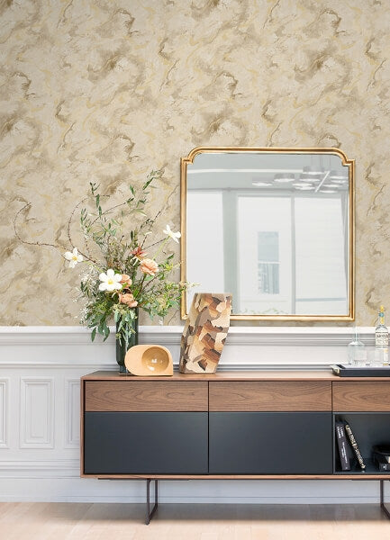 Silenus Gold Marbled Wallpaper
