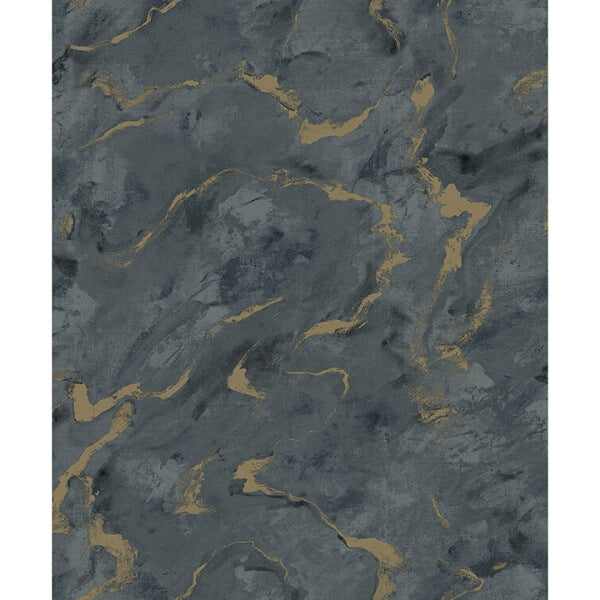 Silenus Denim Marbled Wallpaper