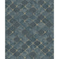 Pilak Blue Ogee Tile Wallpaper