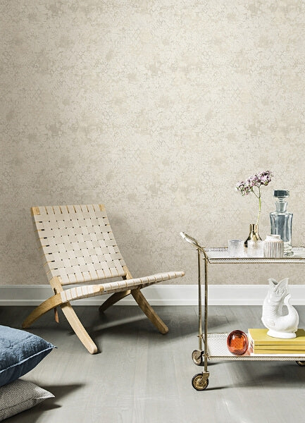 Zilarra Pearl Abstract Snakeskin Wallpaper