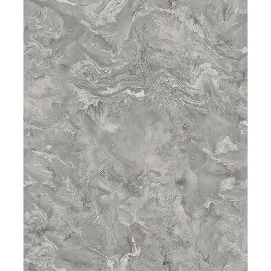 Meness Grey Metallic Marbling Wallpaper