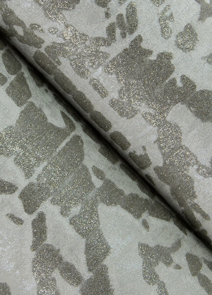 Helene Pewter Glitter Geometric Wallpaper