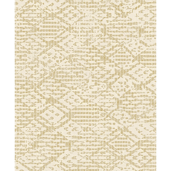 Helene Gold Glitter Geometric Wallpaper