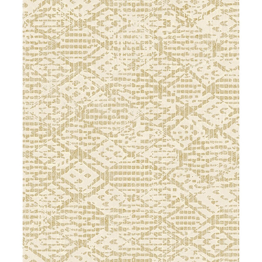 Helene Gold Glitter Geometric Wallpaper